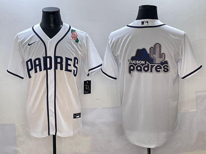 Men 2025 San Diego Padres Blank White Game Nike MLB Jersey style 12->san diego padres->MLB Jersey